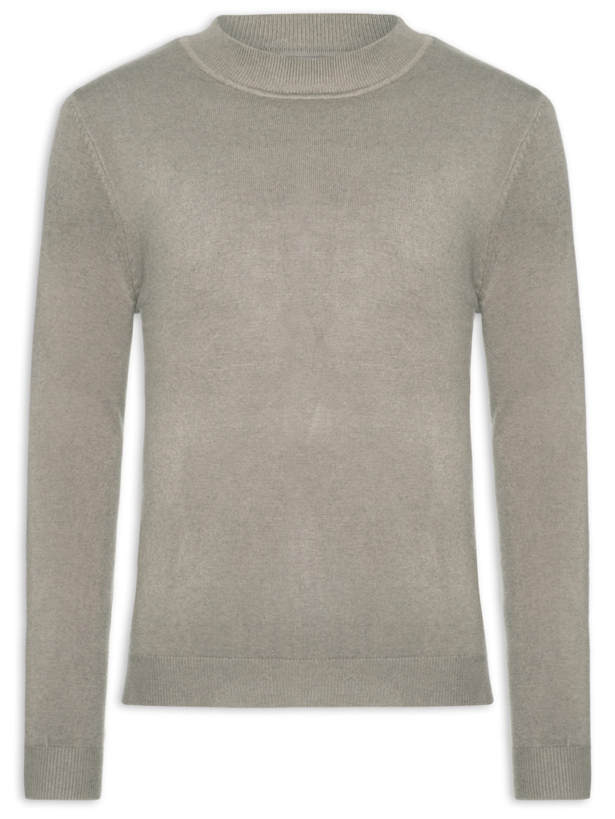 Tricot Masculino Gola Alta Básico - Verde