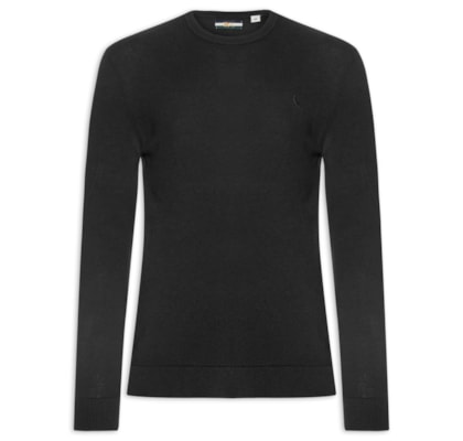 Tricot Masculino Gola Careca - Preto