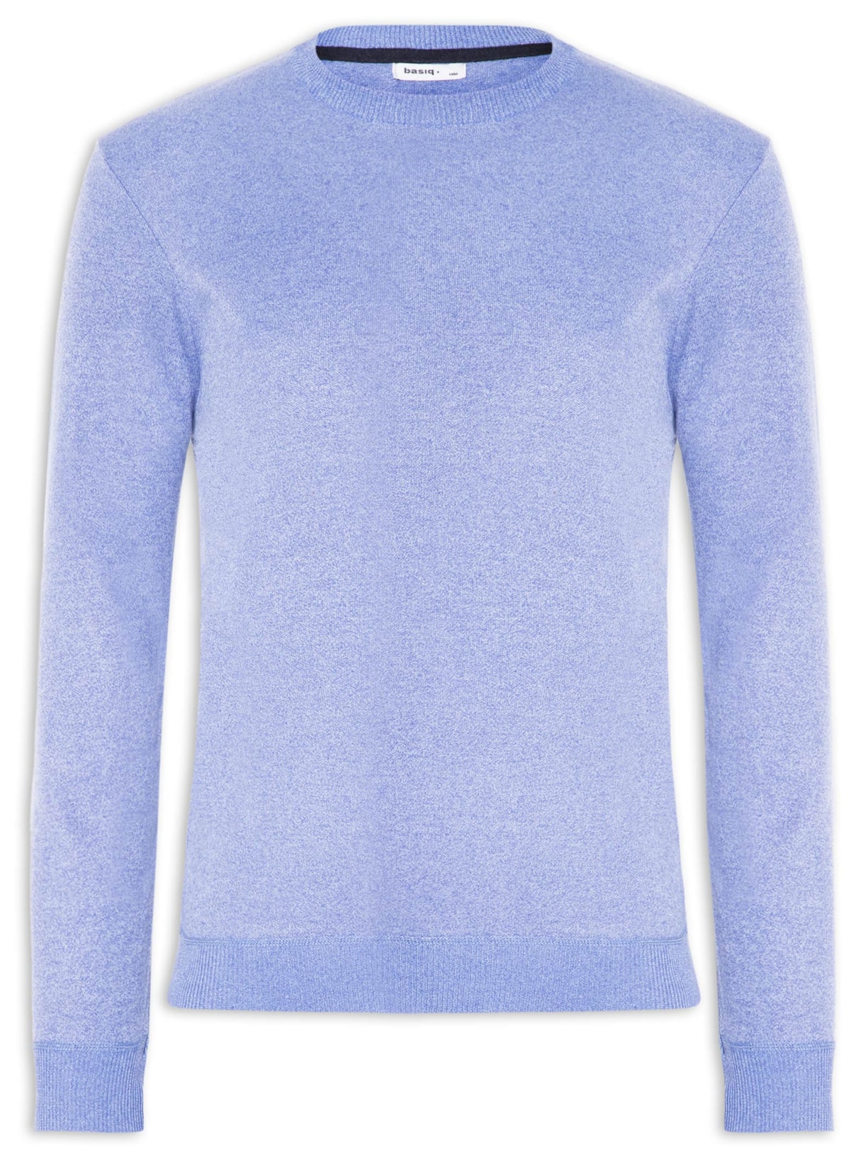 Tricot Masculino Gola Redonda Azul Basiq Men
