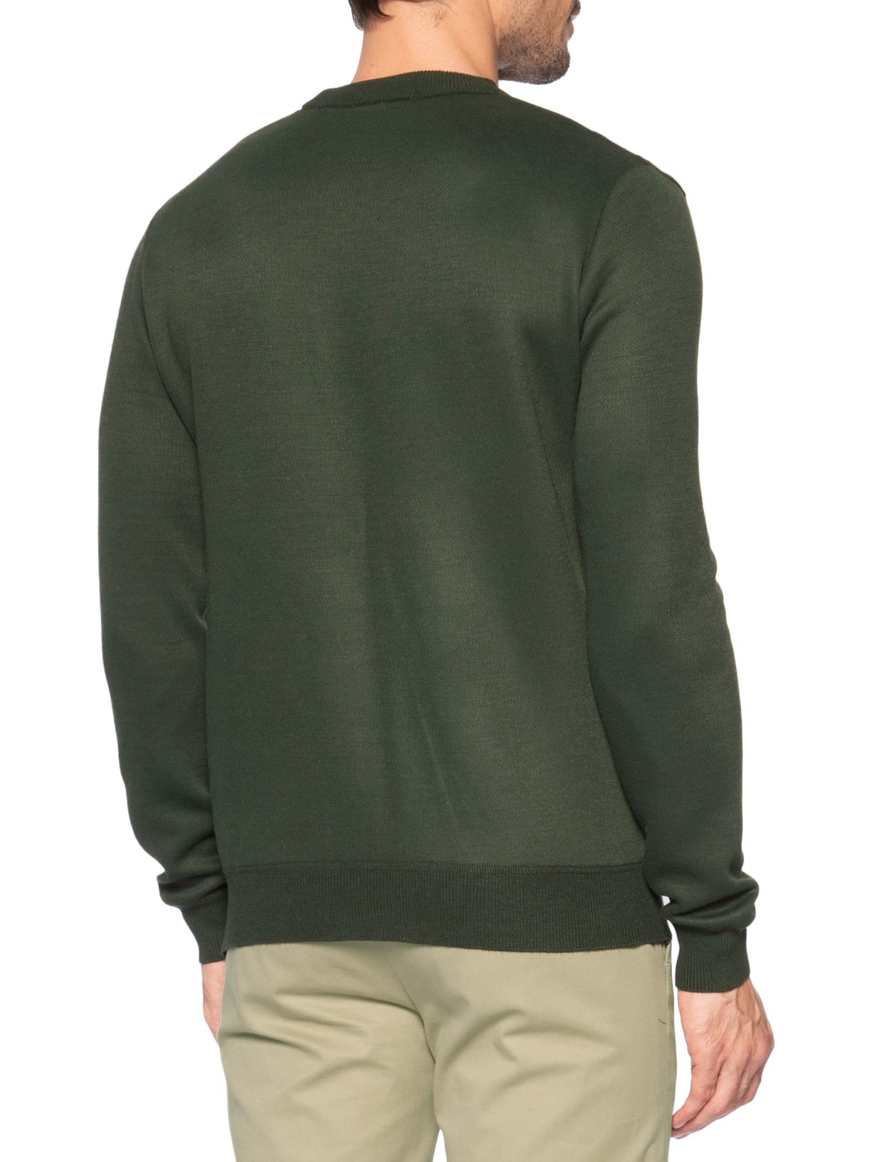 Tricot Masculino Gola Redonda Texturizado Verde '2 Essential