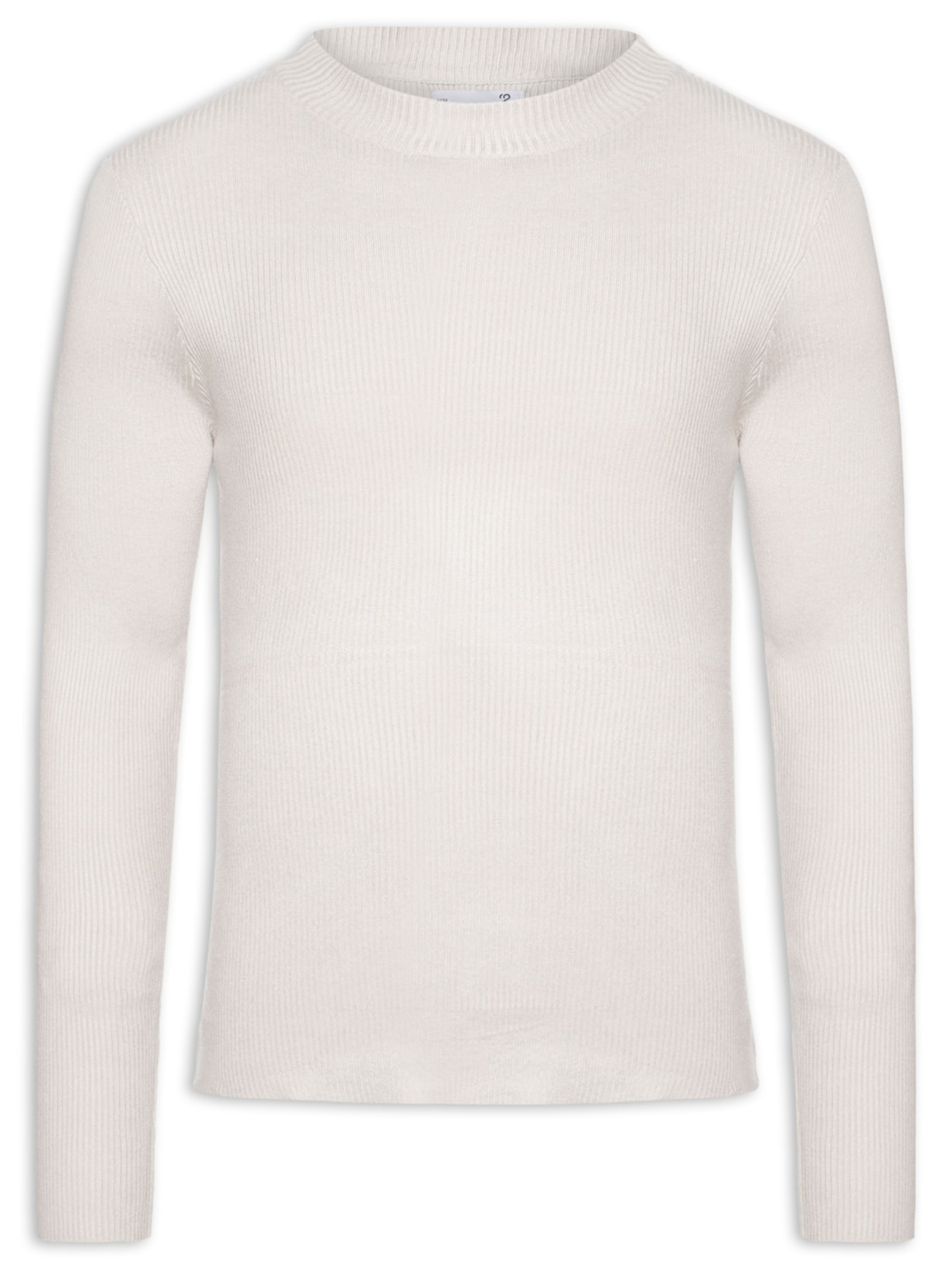 Tricot Masculino Gola Redonda Viscose Cinza '2 Essential