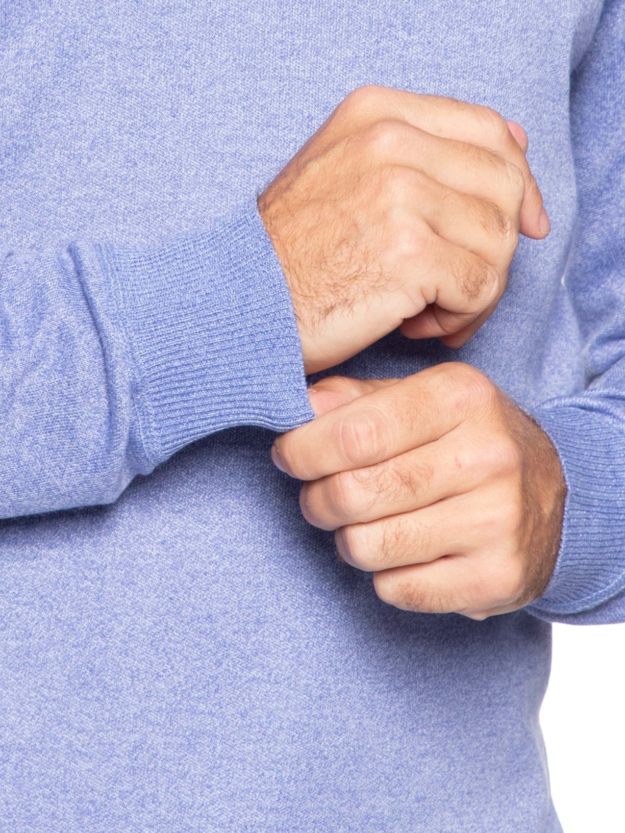 Tricot Masculino Gola Redonda – Azul Basiq Men