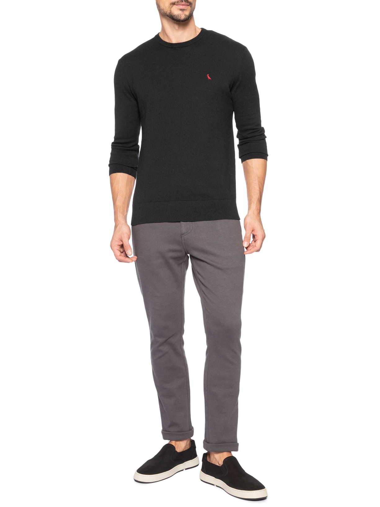 Tricot Masculino Red Bird Preto Reserva