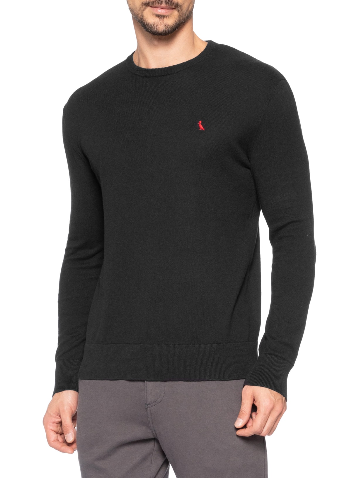 Tricot Masculino Red Bird Preto Reserva
