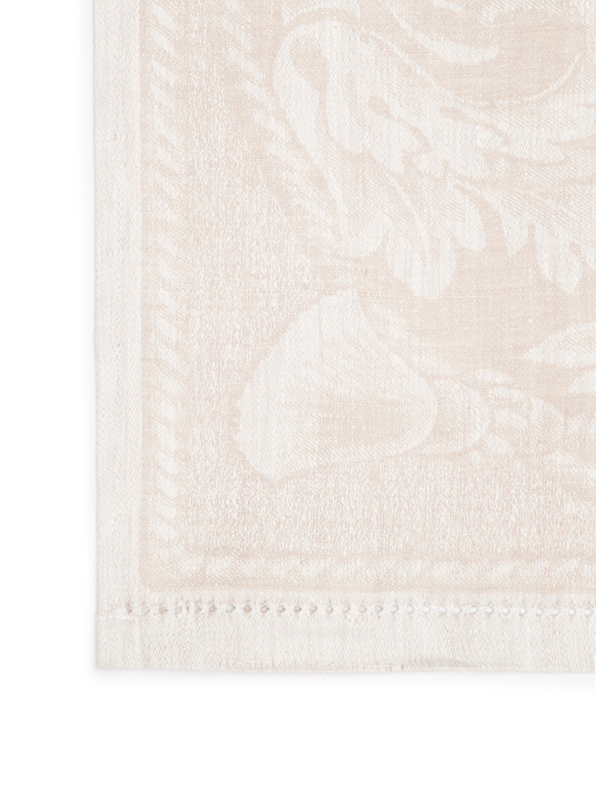 Trilho De Mesa Em Linho Com Ponto Ajour 1 Peça Bege '2Home