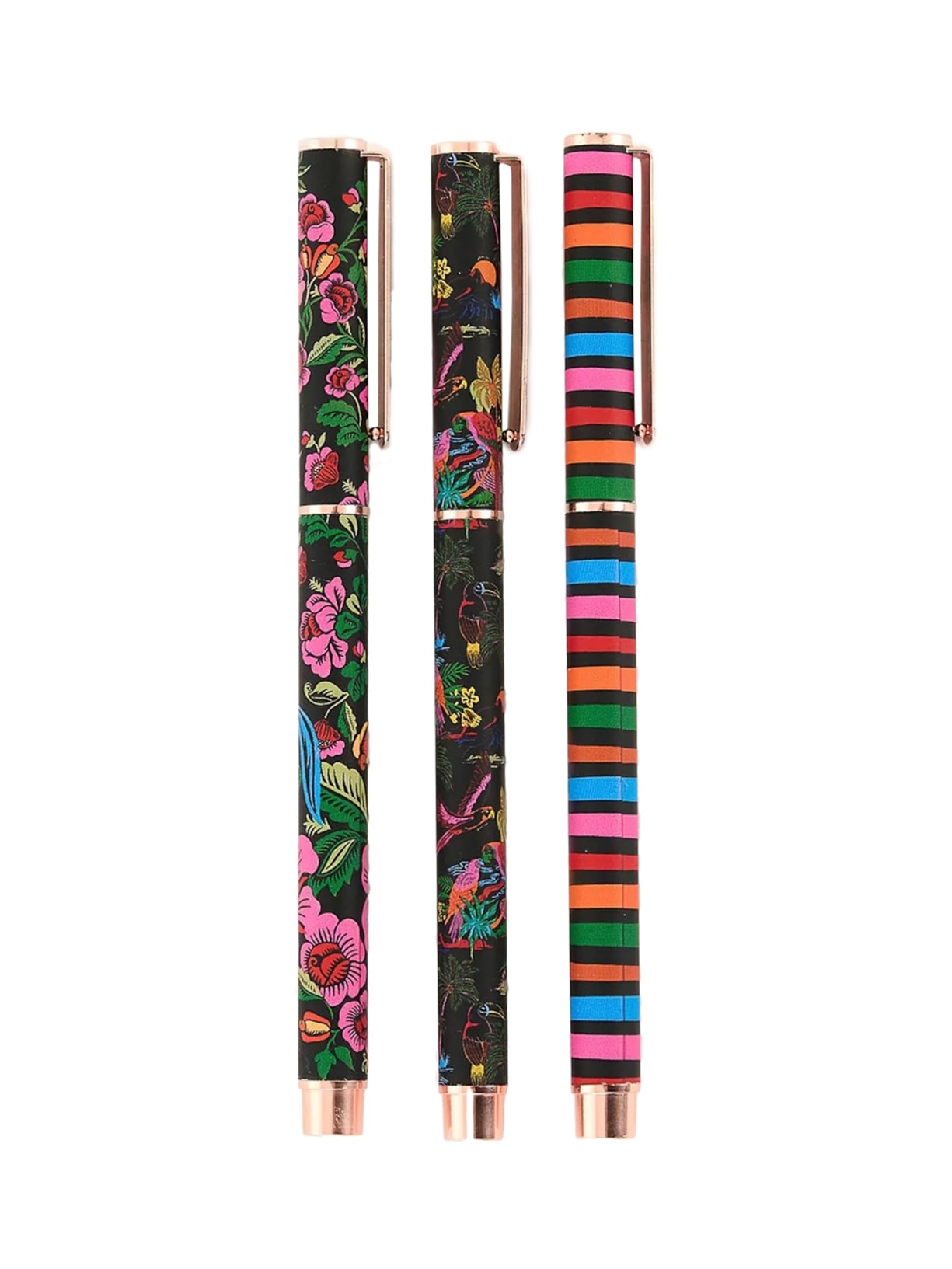 Trio Canetas Voo Descoladinha Preto Farm Etc