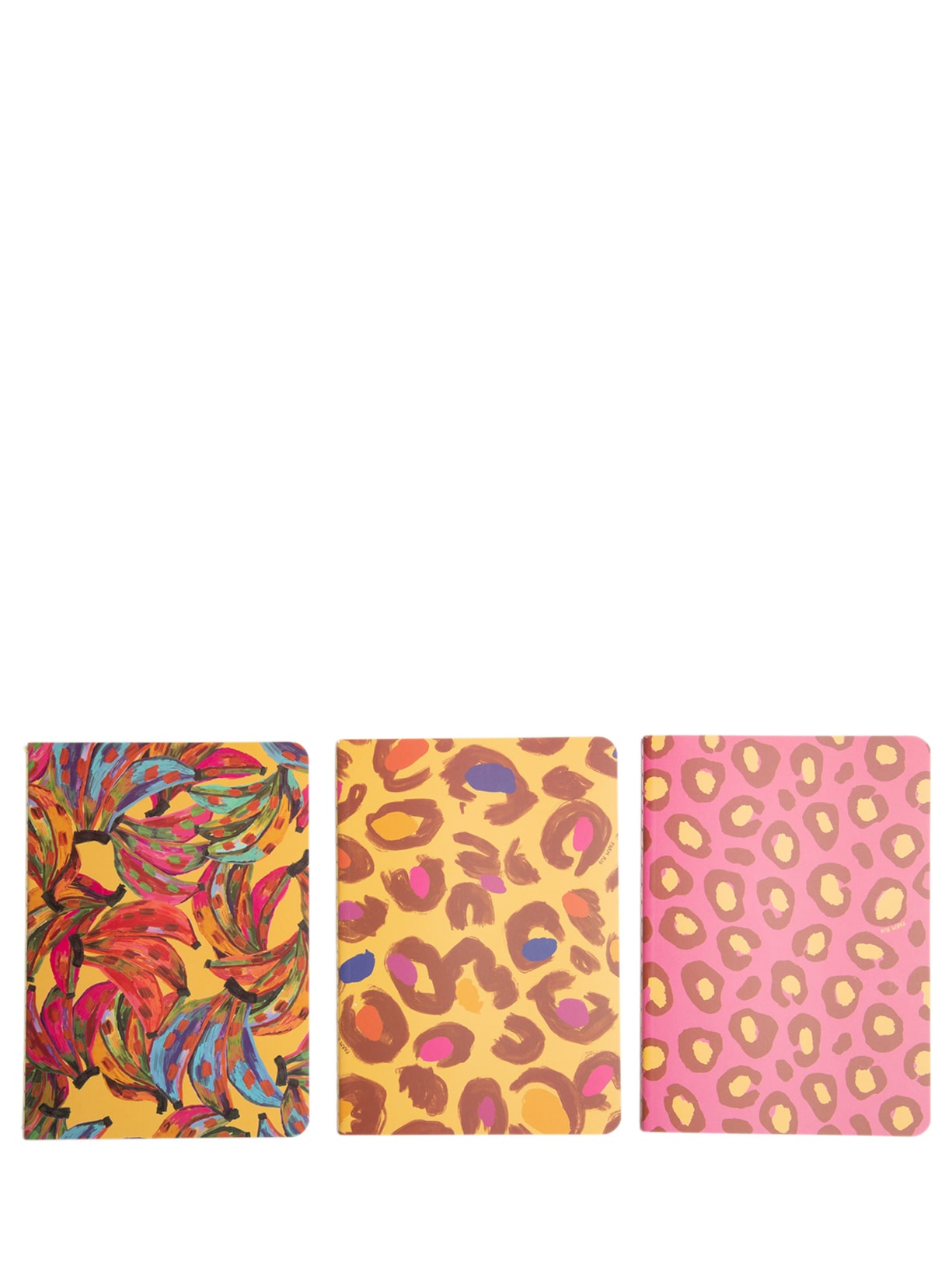 Trio De Cadernetas Cor De Banana - Amarelo