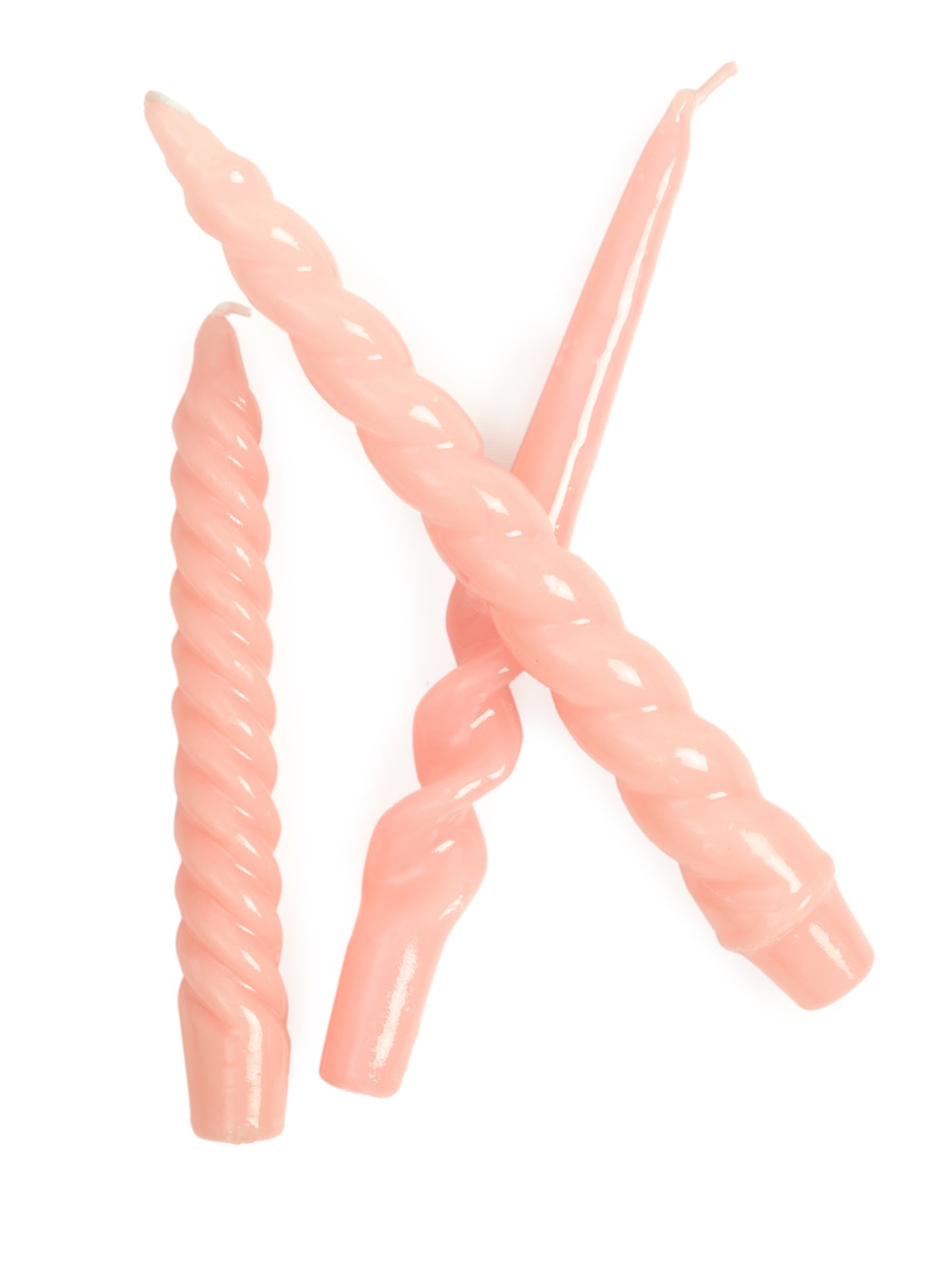 Trio de Velas Castiçal Rosa Cian Candle