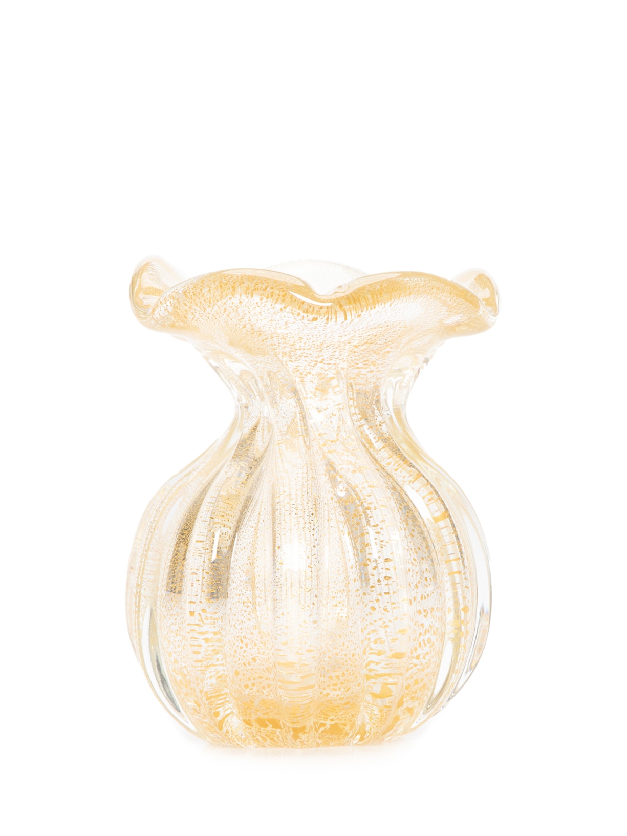 Trouxinha Em Murano Com Ouro 24K - Dourado