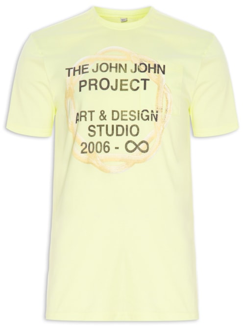 Tshirt Masculina Rg Project - Amarelo