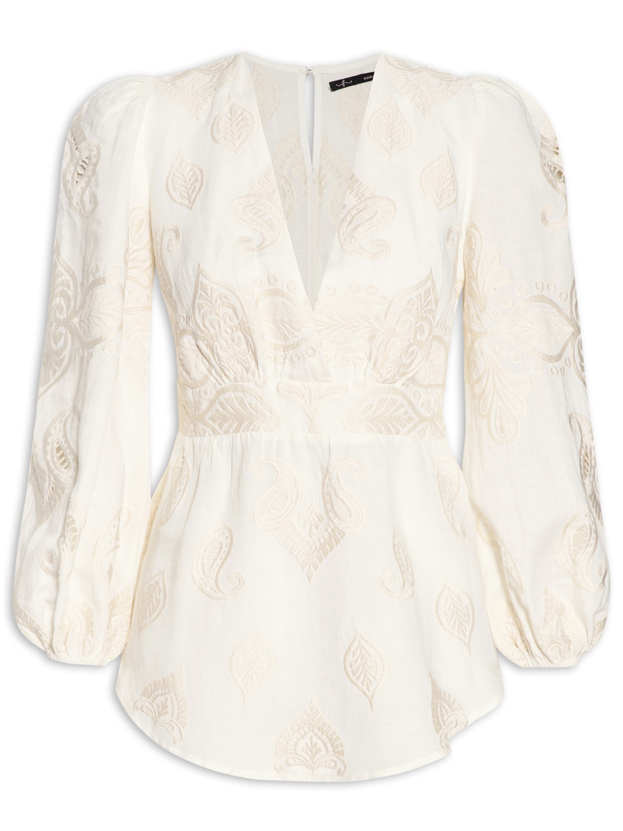 Tunica Bordado Sal - Off White