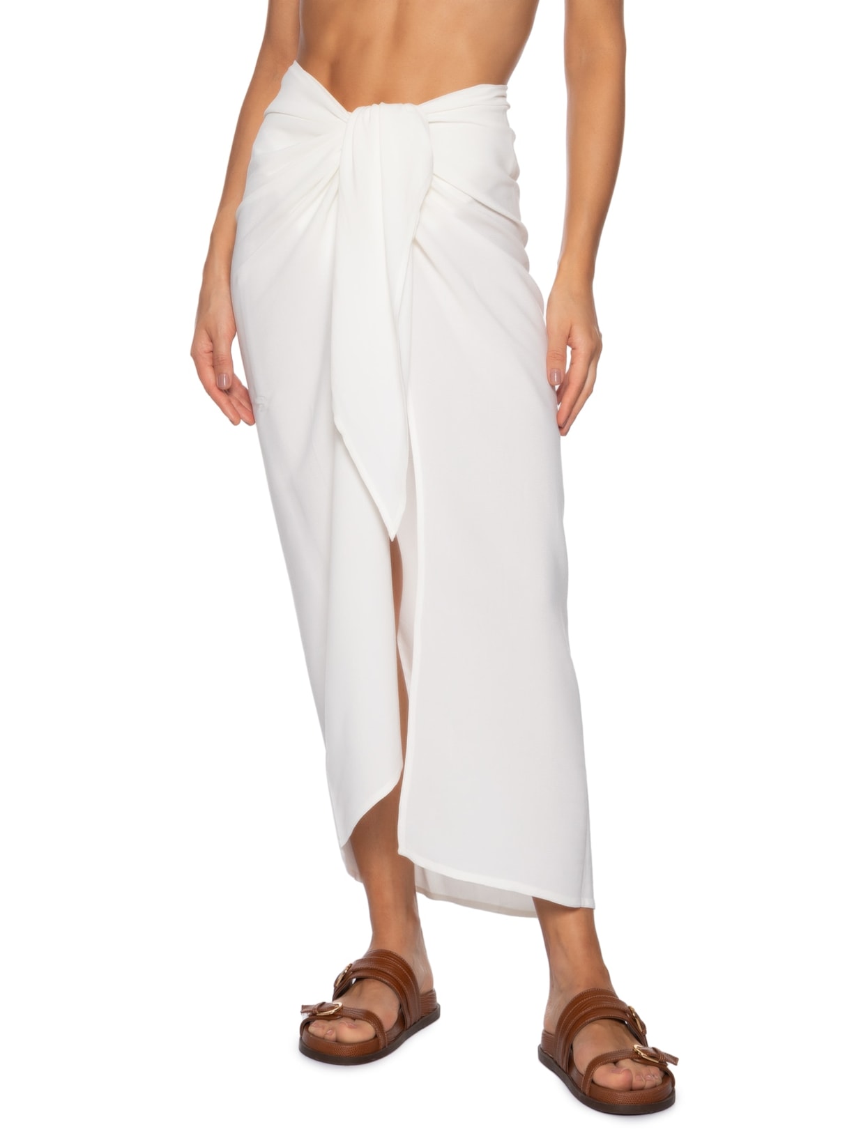 Túnica Feminina Amarração Branco Haight