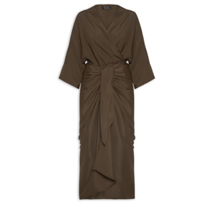 Túnica Feminina Amarração - Marrom