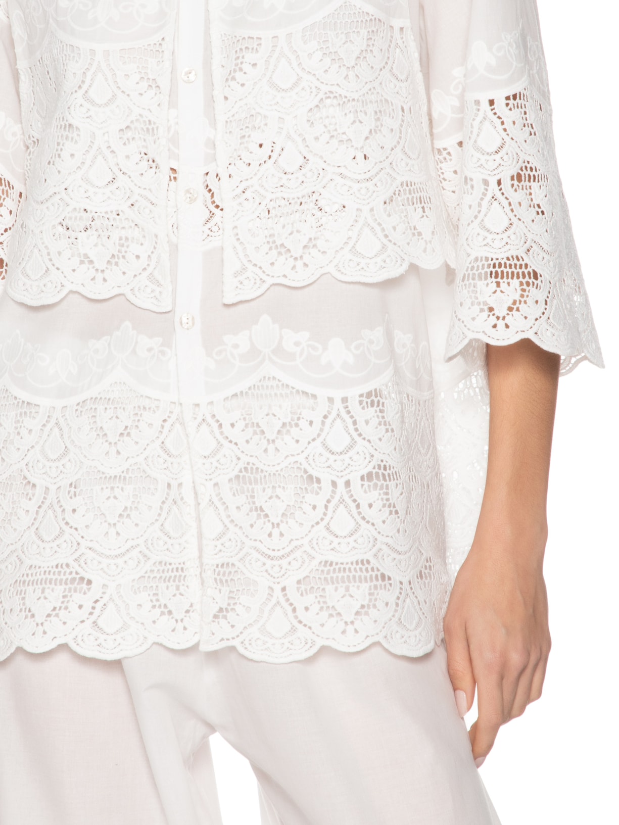 Túnica Feminina Cotton Mesquita Branco Paula Raia