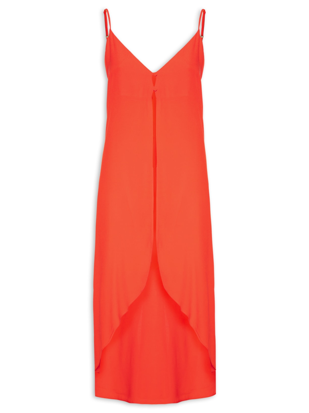 Túnica Feminina Crepe Alongada - Vermelho