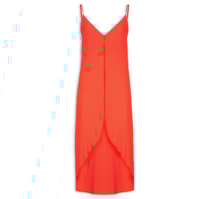 Túnica Feminina Crepe Alongada - Vermelho