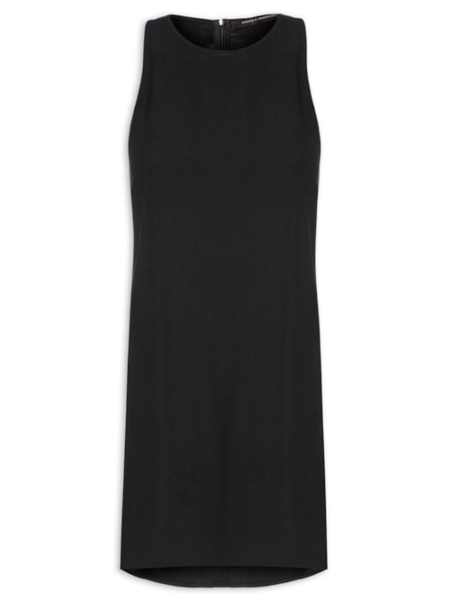 Túnica Feminina Crepe Decote - Preto