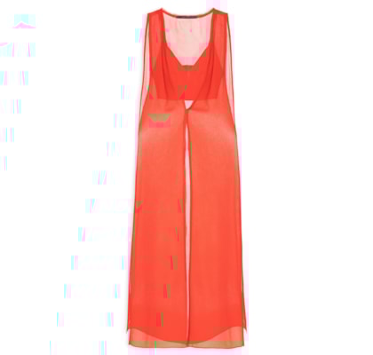 Túnica Feminina Crepe Georgette - Vermelho