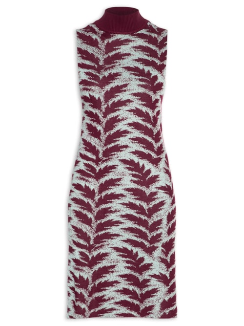 Túnica Feminina de Tricot Midi - Vermelho