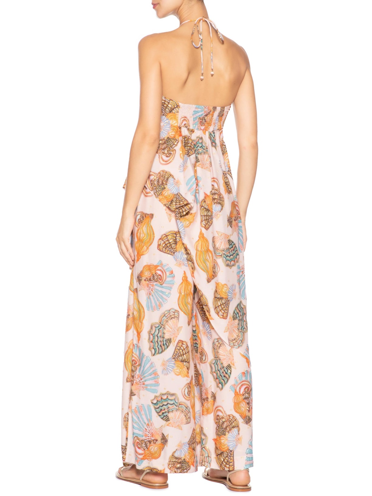 Túnica Feminina Festa De Concha Rosa Farm