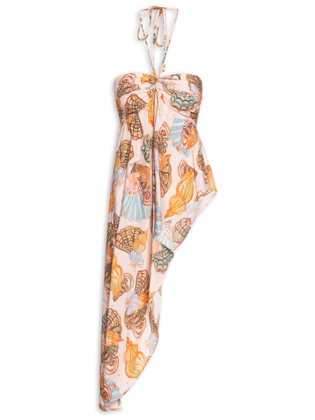 Túnica Feminina Festa De Concha Rosa Farm