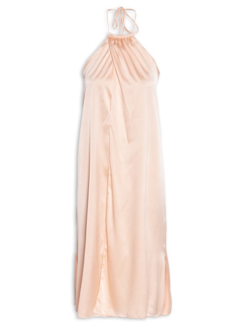 Túnica Feminina Frente única Em Seda Pura - Rosa