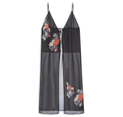 Túnica Feminina Ggt Estampa Ameli - Preto