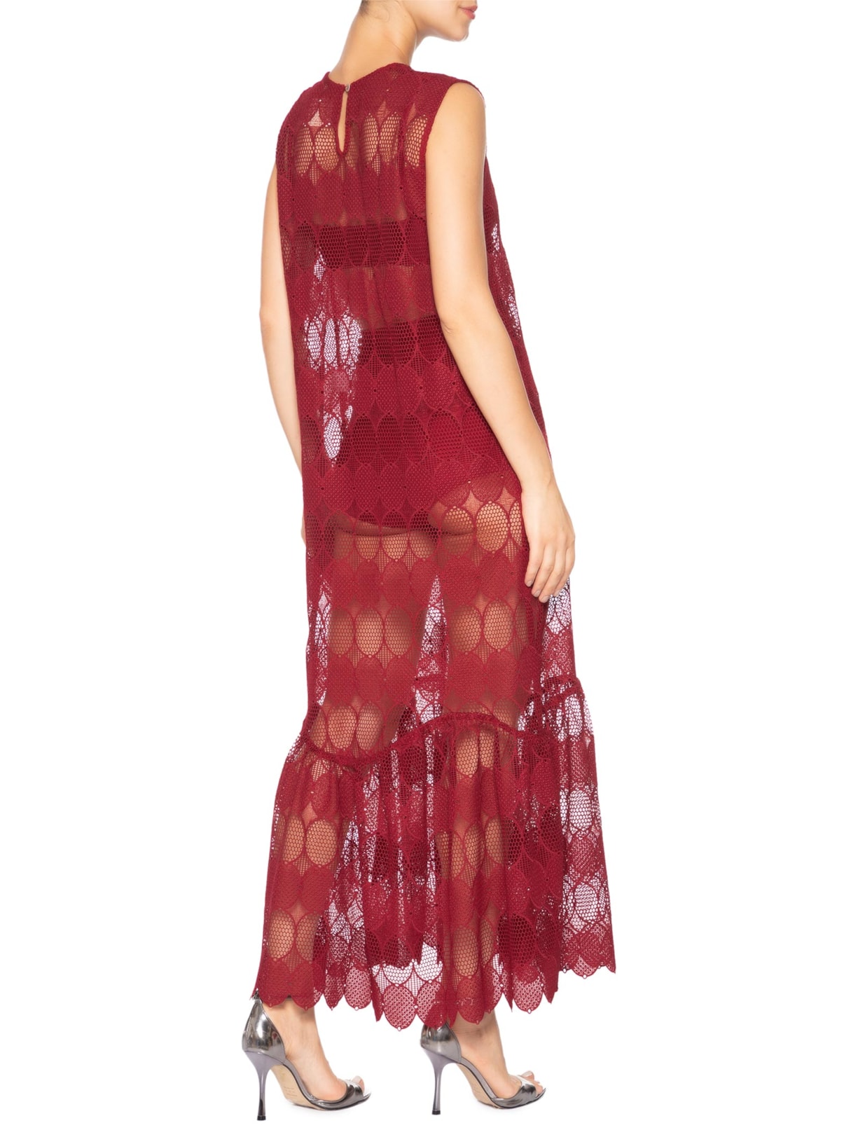 Túnica Feminina Guipire Mollet Vermelho Paula Raia