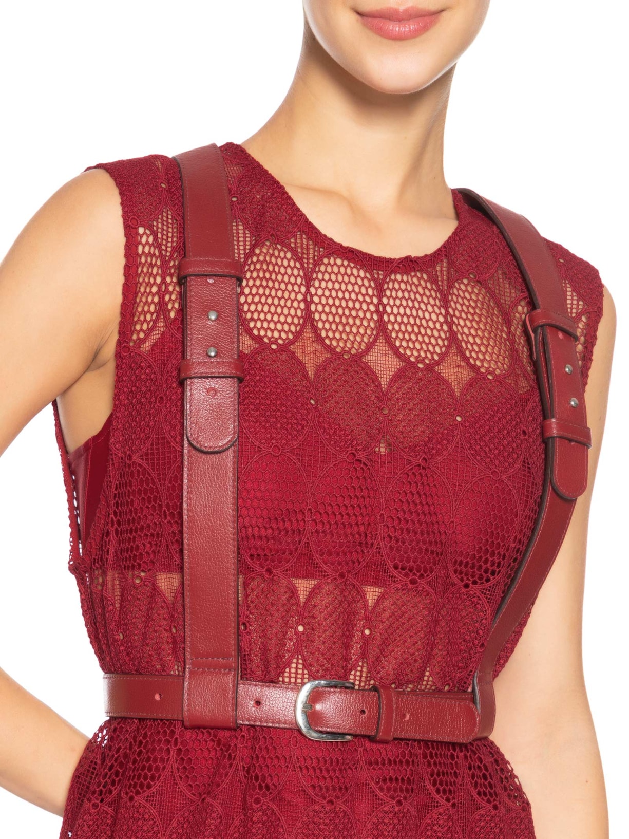 Túnica Feminina Guipire Mollet Vermelho Paula Raia