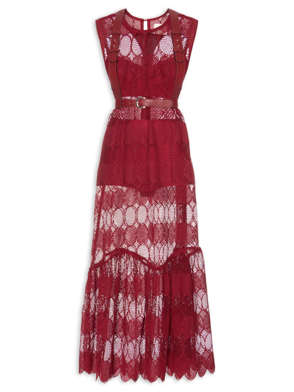 Túnica Feminina Guipire Mollet Vermelho Paula Raia