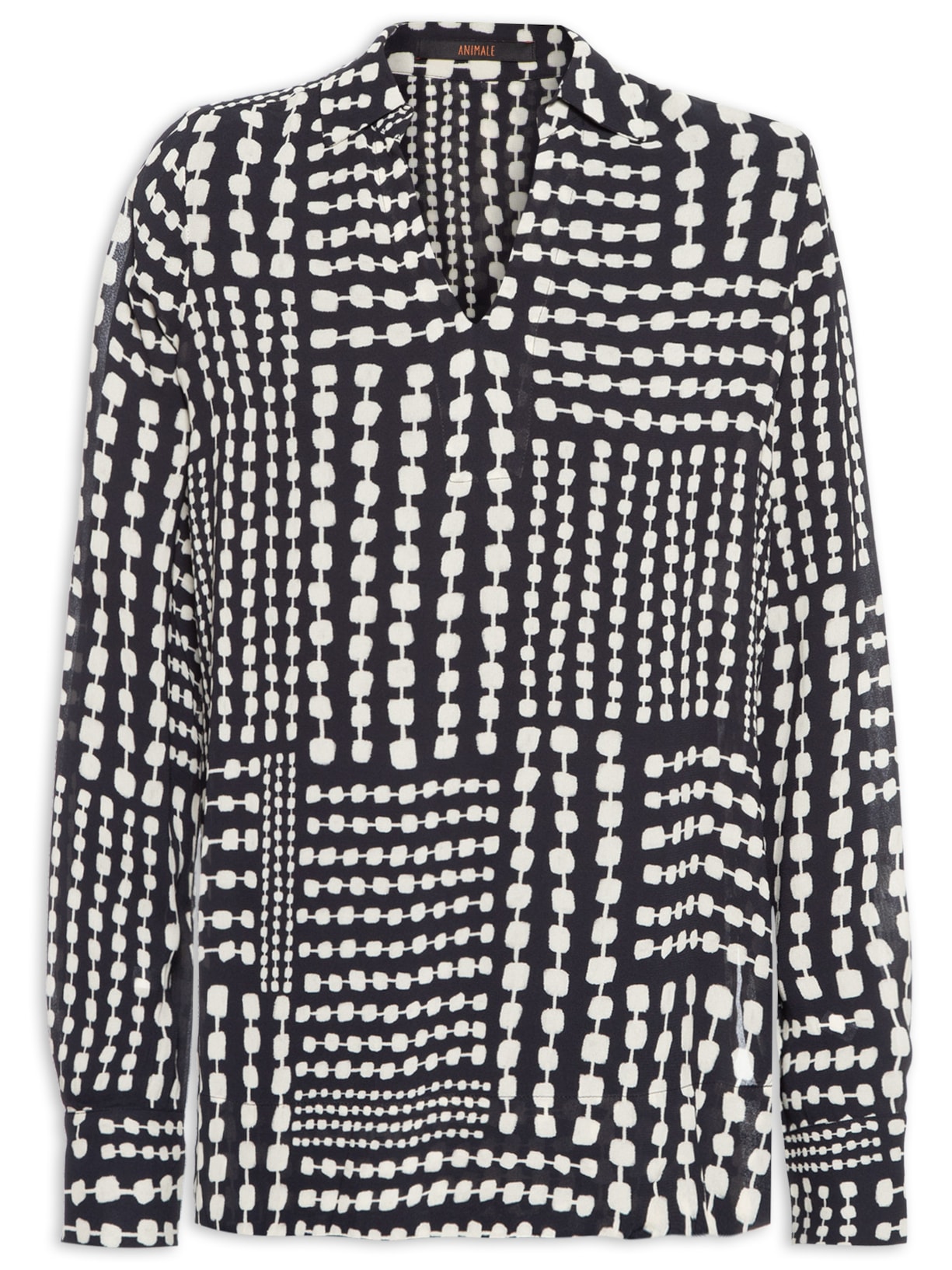 Túnica Feminina Liz Corrente Pb - Preto