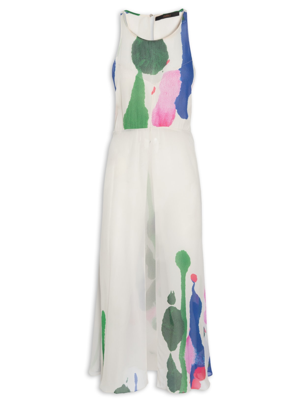 Túnica Feminina Maxi Regata Pintura Sancineti - Off White