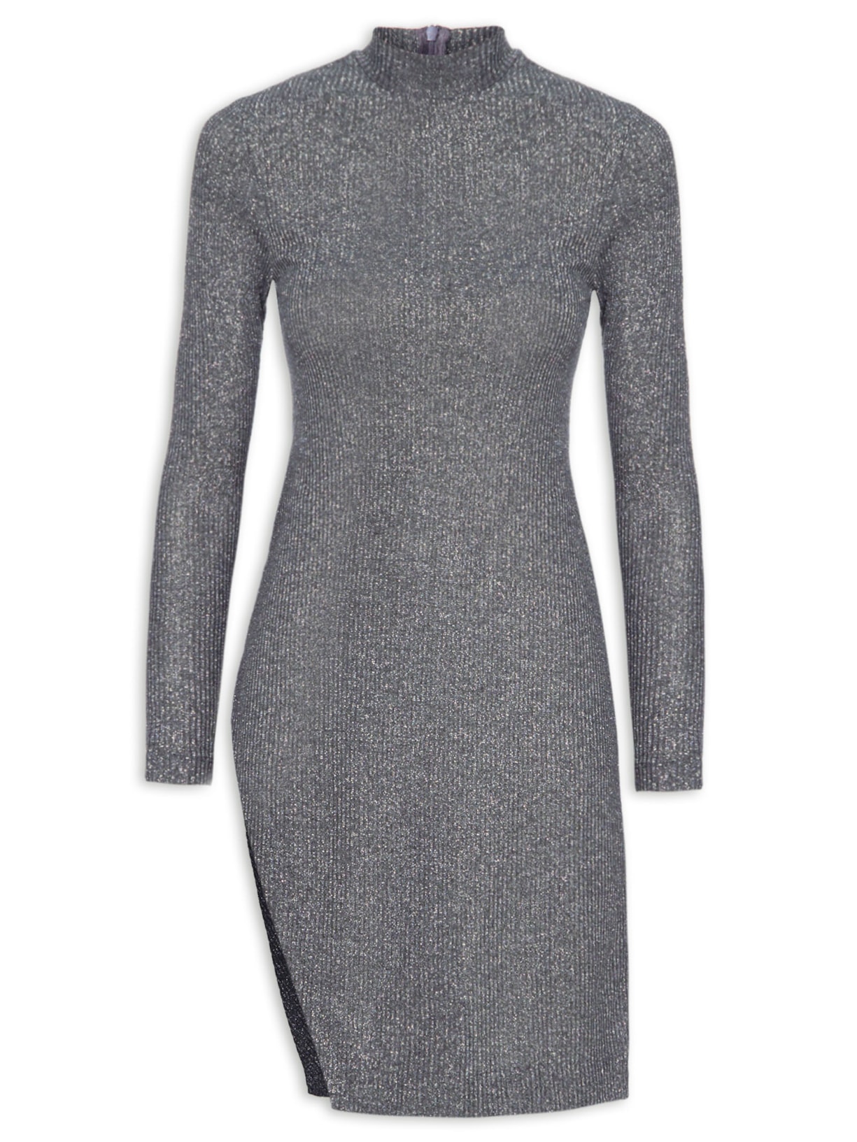 Túnica Feminina Mescla Brilho Silver - Cinza