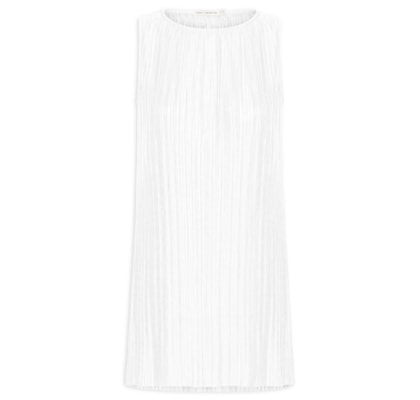 Túnica Feminina Plissada - Branco