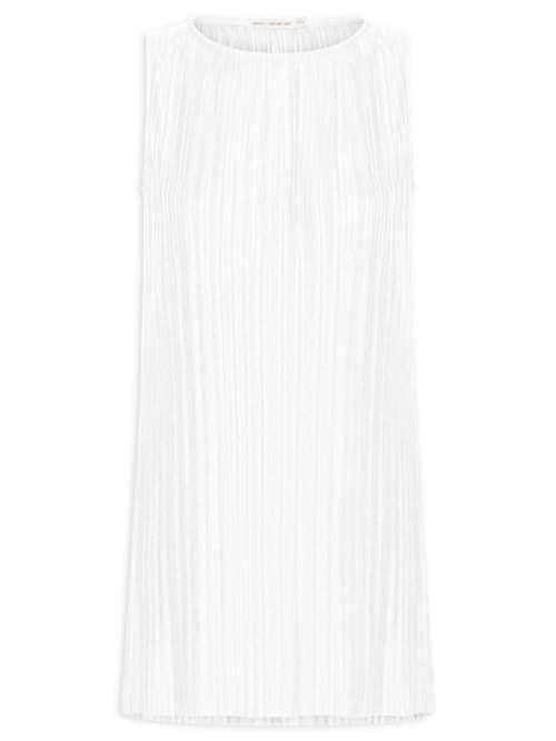 Túnica Feminina Plissada - Branco