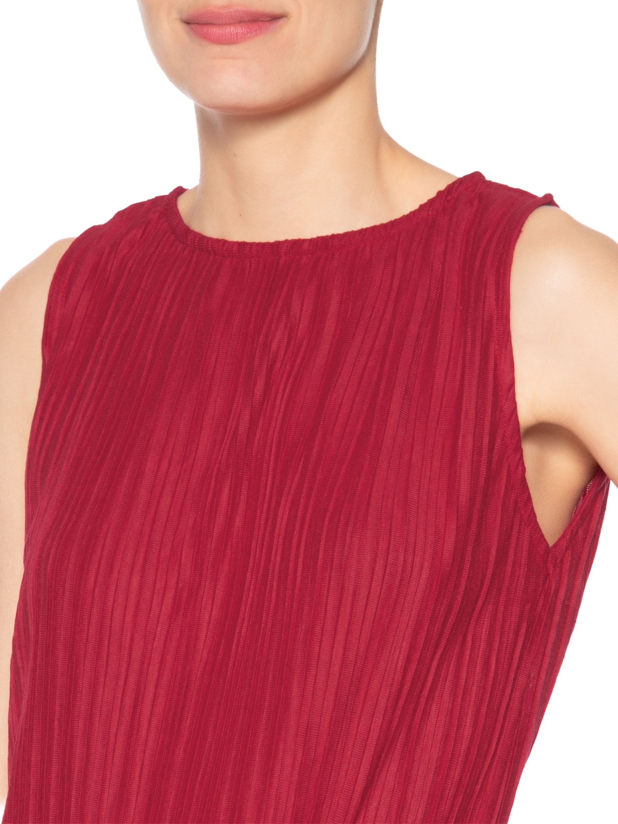 Túnica Feminina Plissada Vermelho Lenny Niemeyer