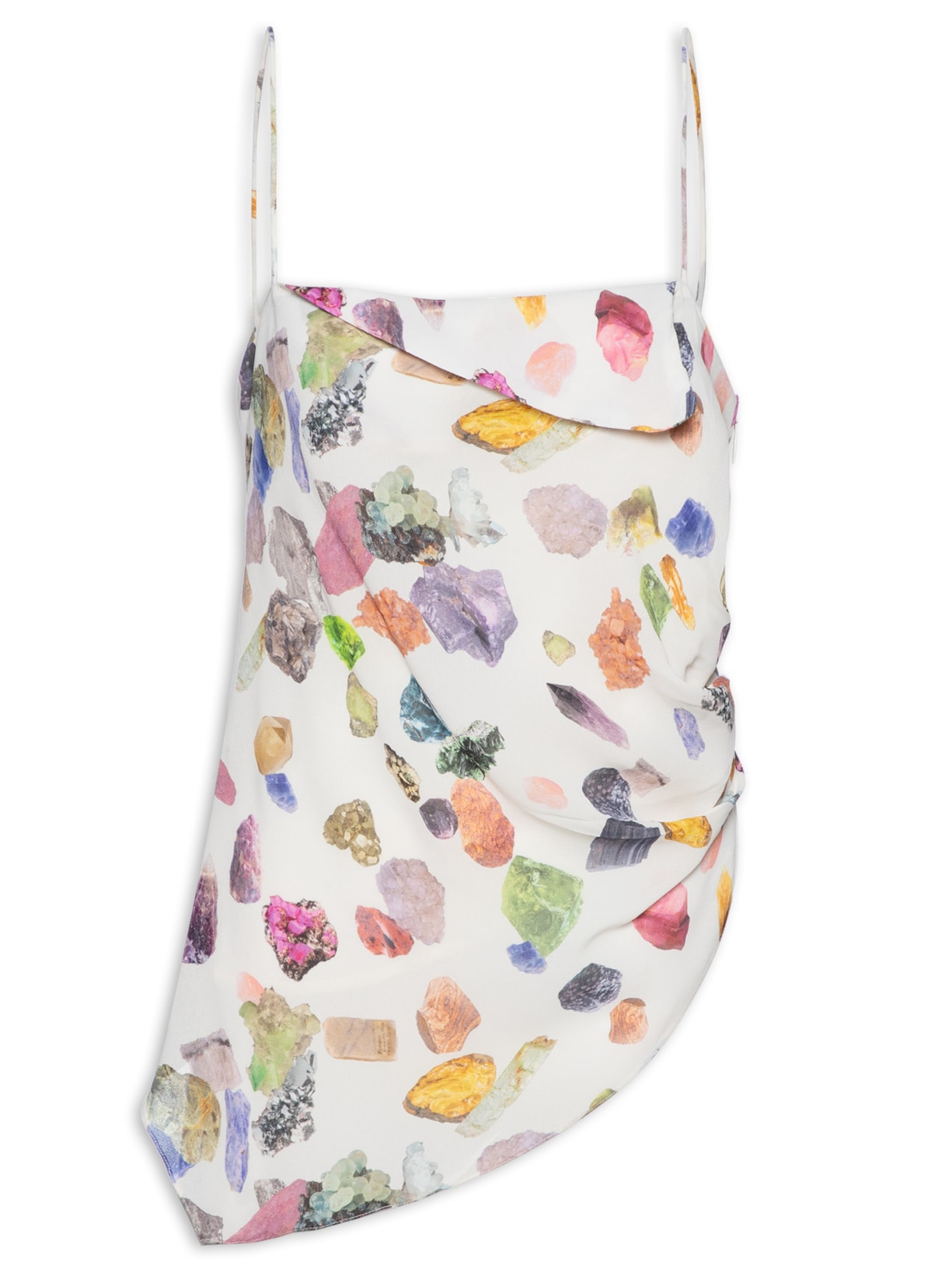 Túnica Feminina Pregas Fig Mineral - Off White