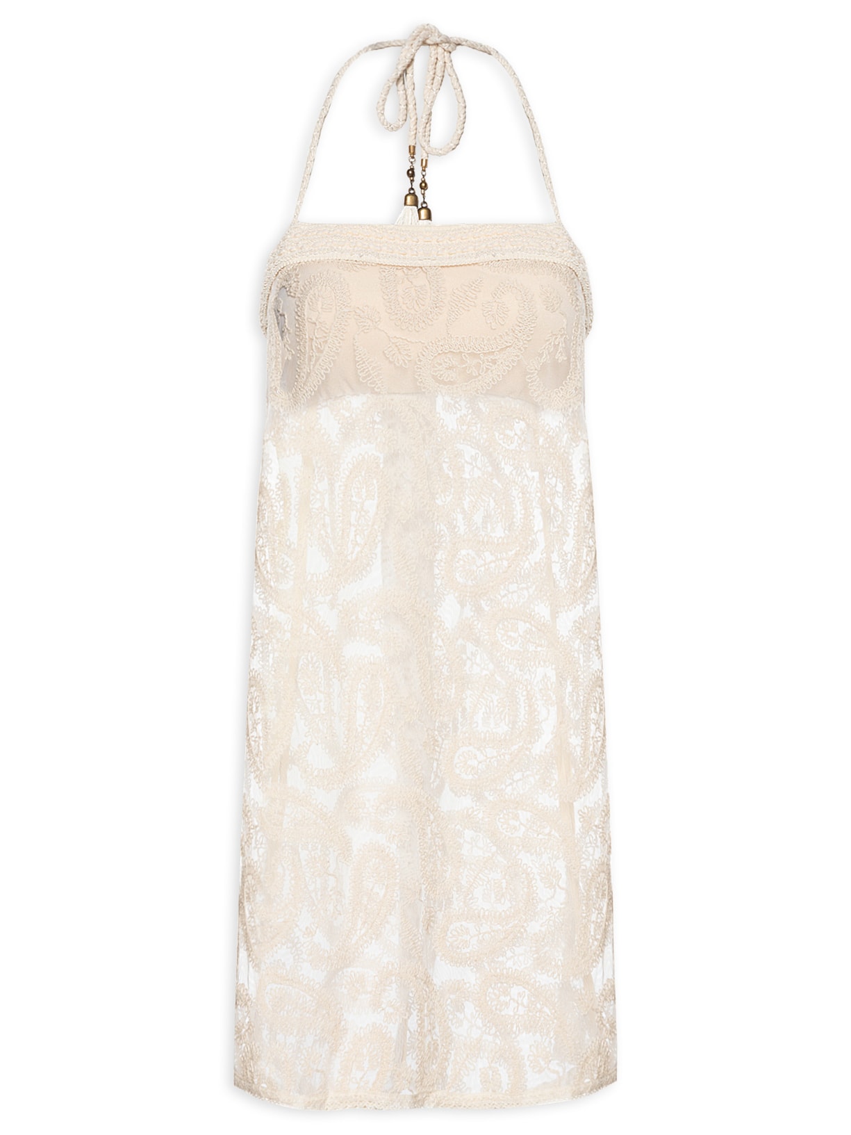 Túnica Feminina Renda Bege Dress To