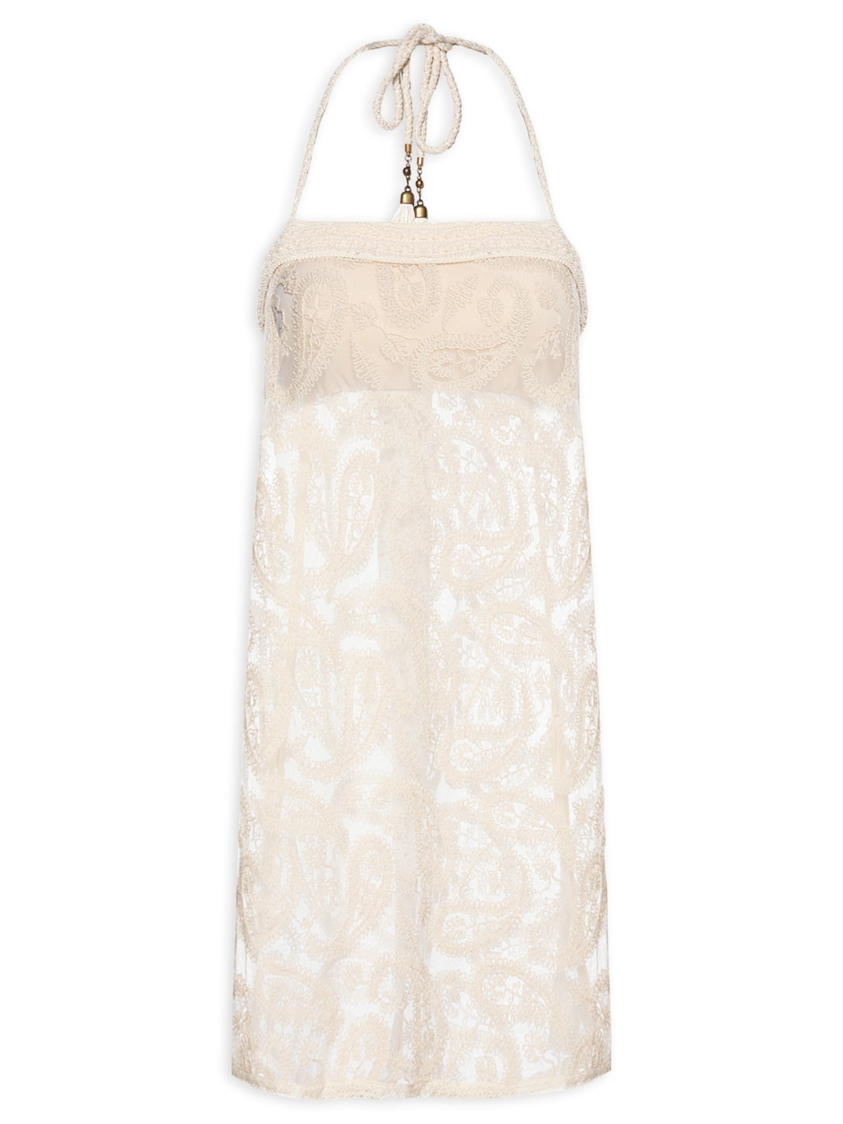 Túnica Feminina Renda - Bege