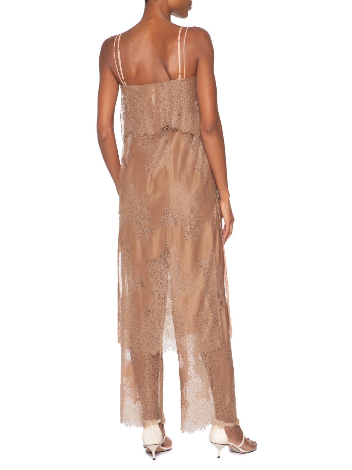 Tùnica Feminina Renda Doll Marrom Paula Raia