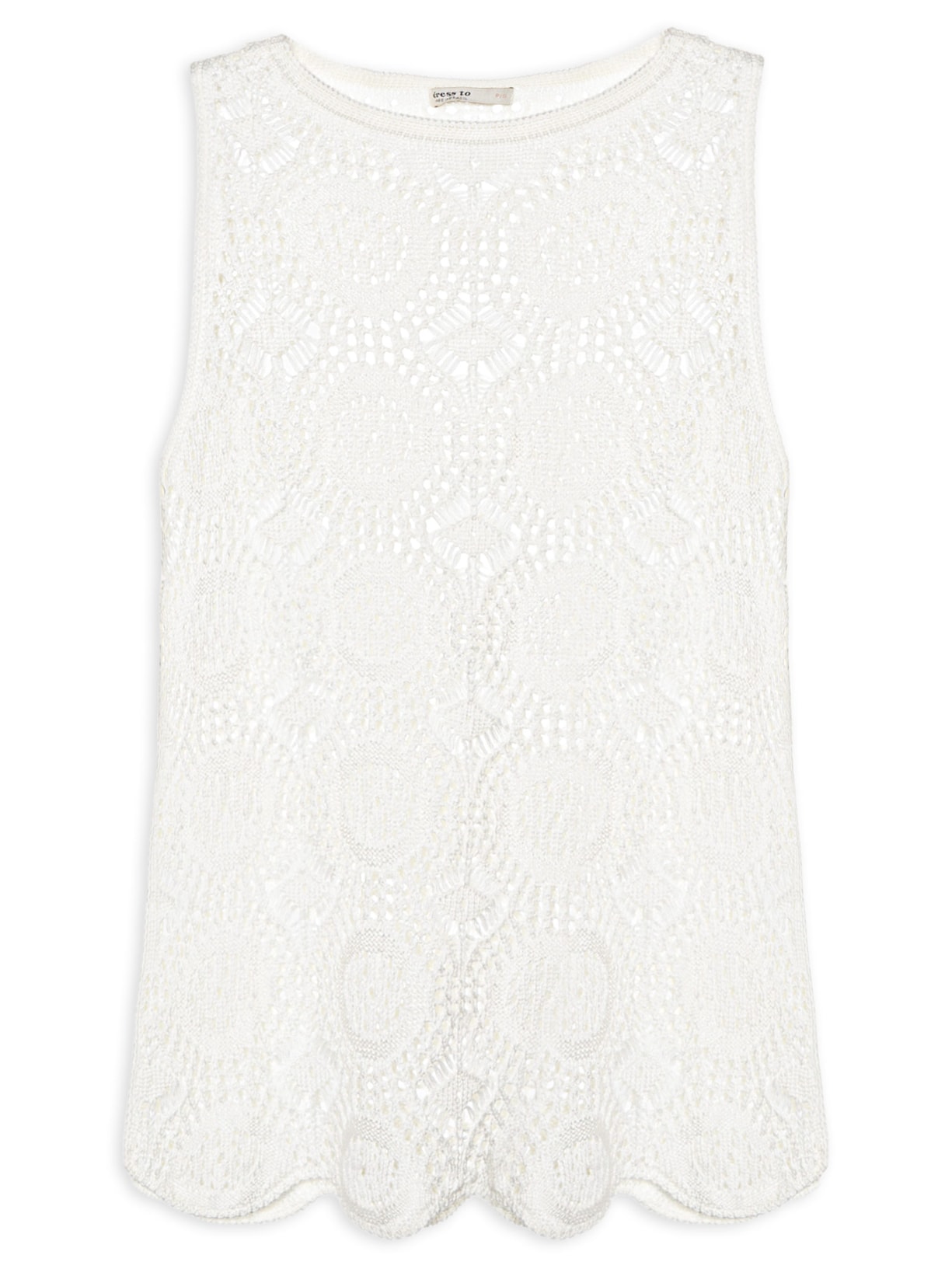 Túnica Feminina Tricot Fenda Veraneio Branco Dress To