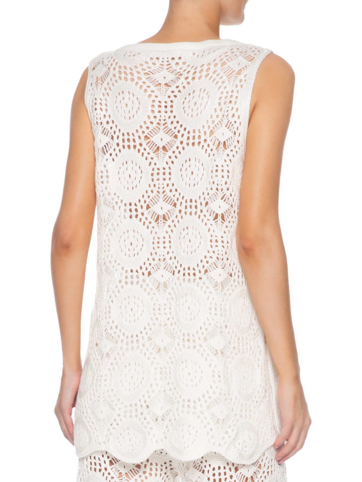 Túnica Feminina Tricot Fenda Veraneio Branco Dress To