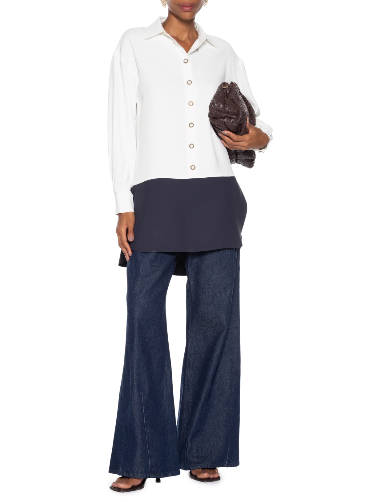 Túnica Feminina Vicky Off White Carol Bassi