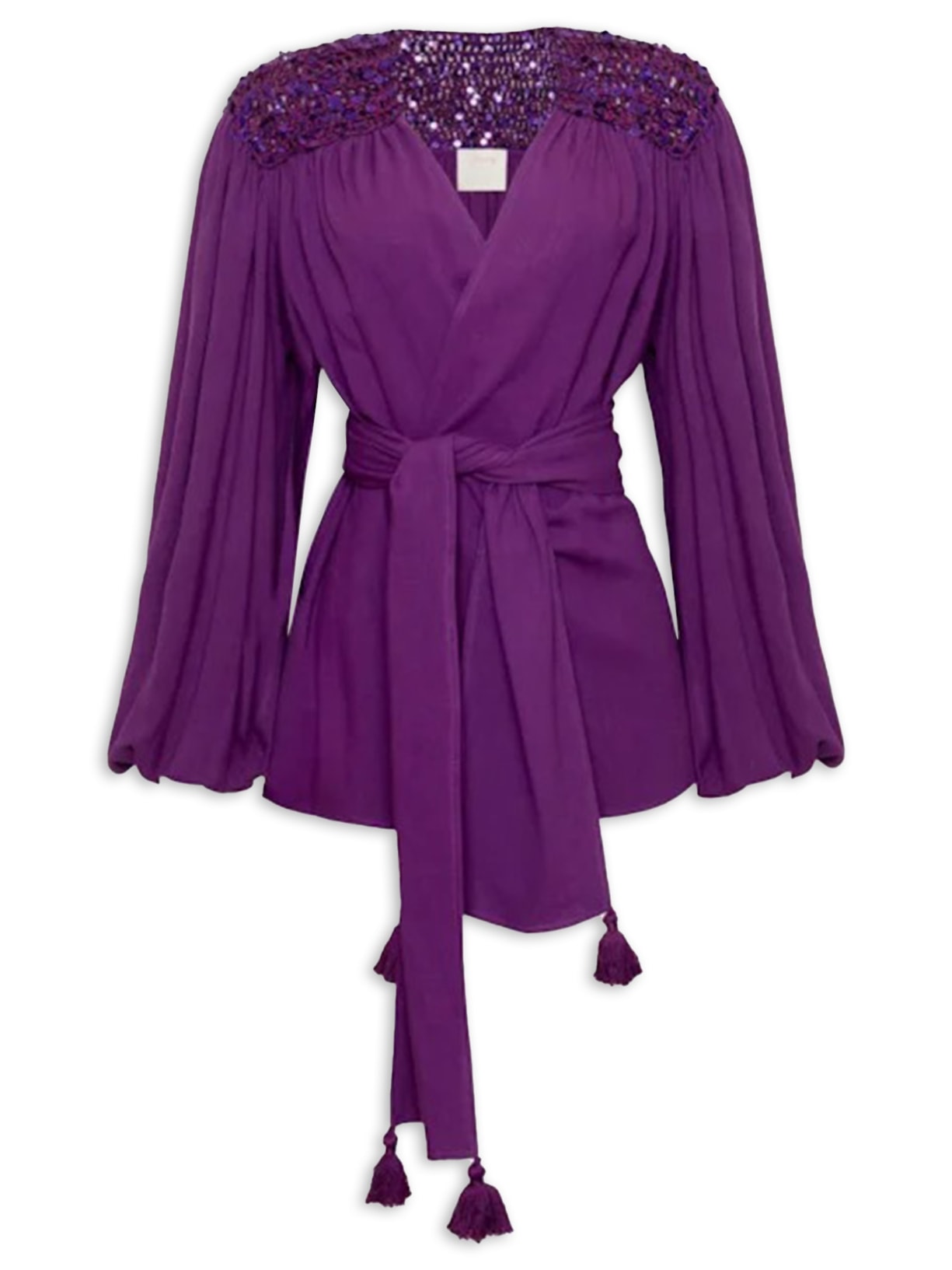 Túnica Macramê Lila