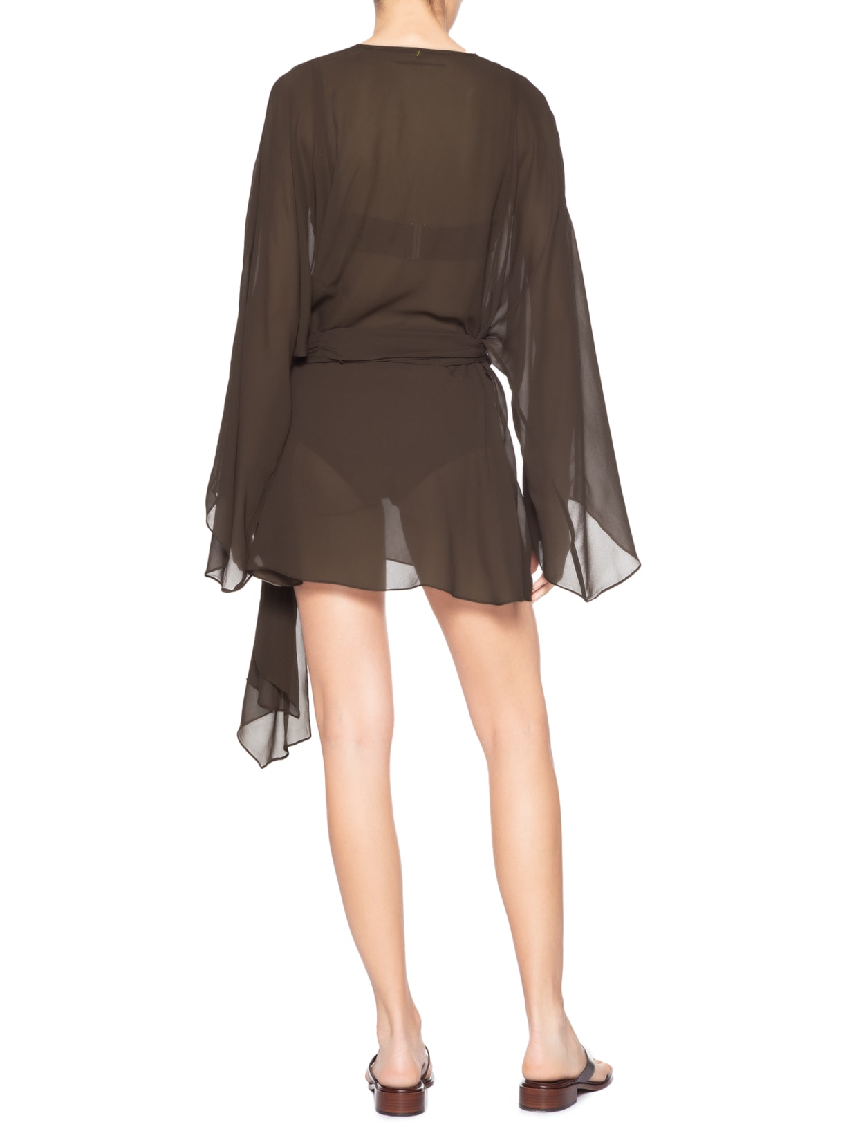 Túnica Mini GGT Resort Marrom Animale Resort