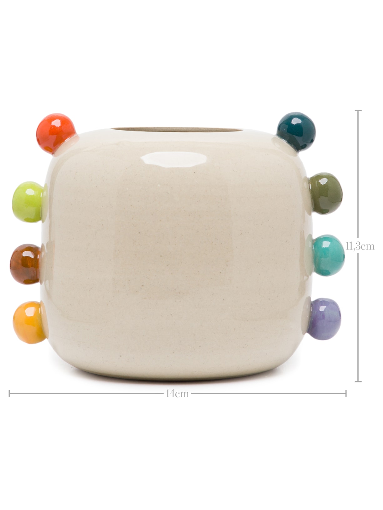 Vaso Ana Bubblegum M Bege Marô Antunes