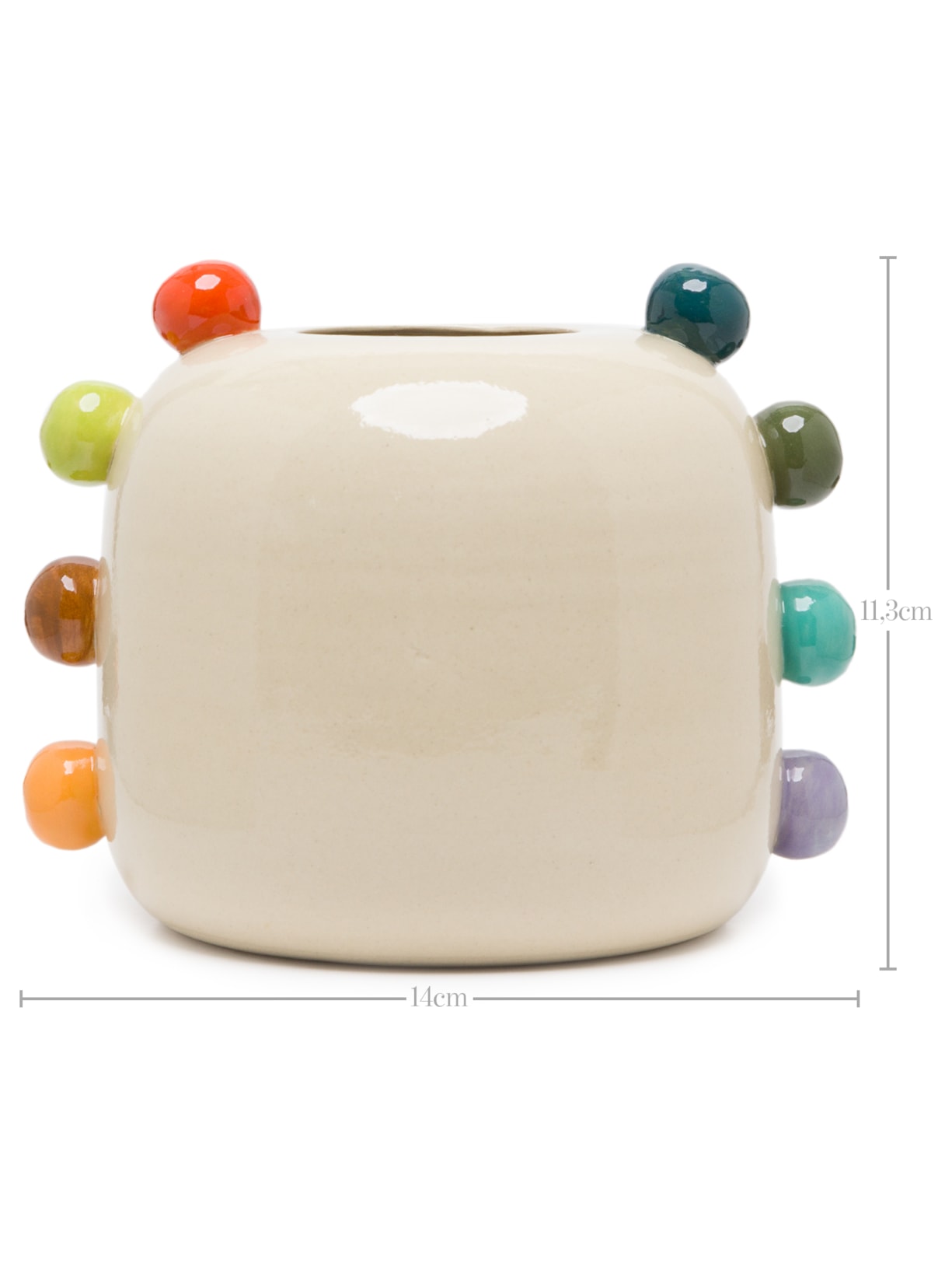 Vaso Ana Bubblegum P Bege Marô Antunes