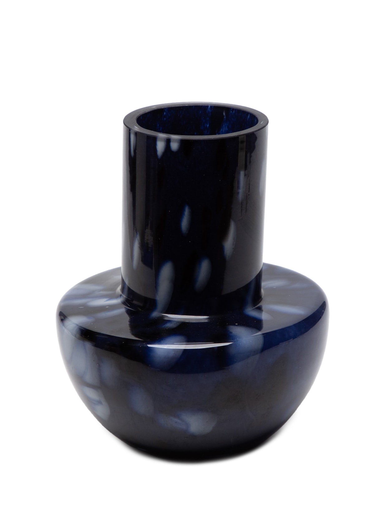 Vaso Blue Em Vidro Azul Le Lis Casa