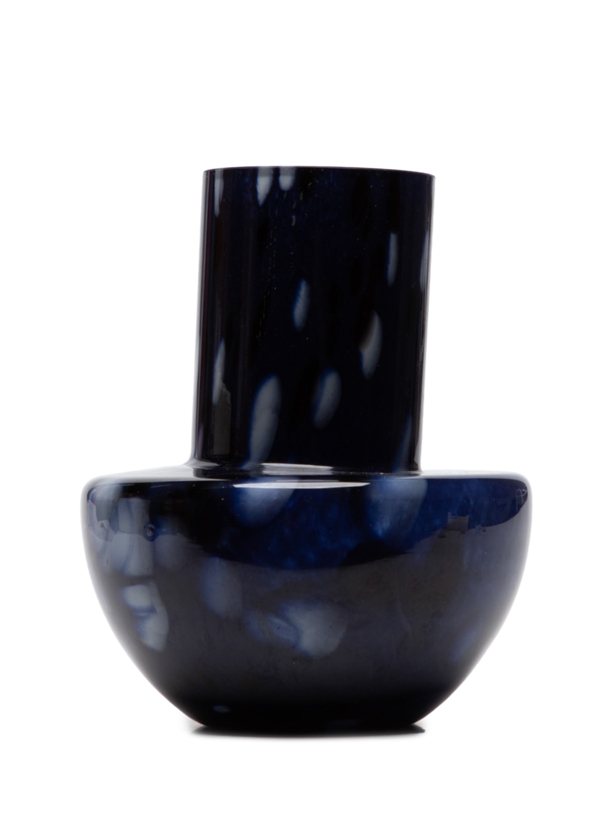 Vaso Blue Em Vidro Azul Le Lis Casa