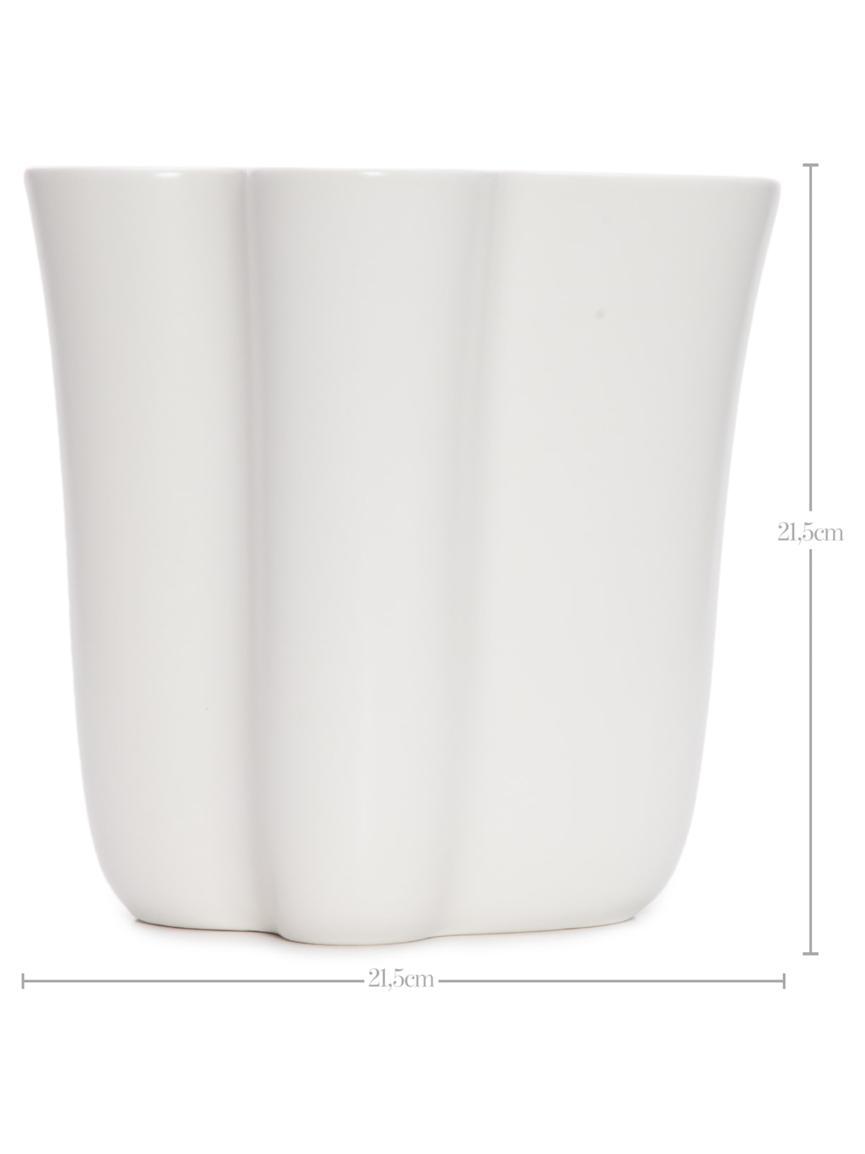 Vaso Cerâmica Whitematt Branco Asa Selection